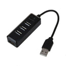 USB 2.0 HUB, 4 Port, with on/off Switch High-speed 480 Mbps Laptop black Ne