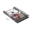 RC 1:10 Roof Luggage Rack with 4 Pieces LED Light Bar for D90 Rc 4wd Axial scx10
