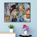 5D DIY Full Drill Square Diamond Painting 2 Girls Cross Stitch Embroidery