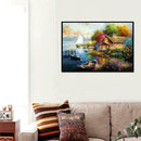 5D DIY Colorful Village Diamond Embroidery Painting Full Drill Cross Stitch