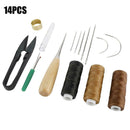 14PCS Leather Sewing Tools Leather Craft Tools Kit For Hand Sewing Stitching