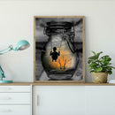 5D DIY Full Drill Diamond Painting Man in the Bottle Embroidery Mosaic Kit