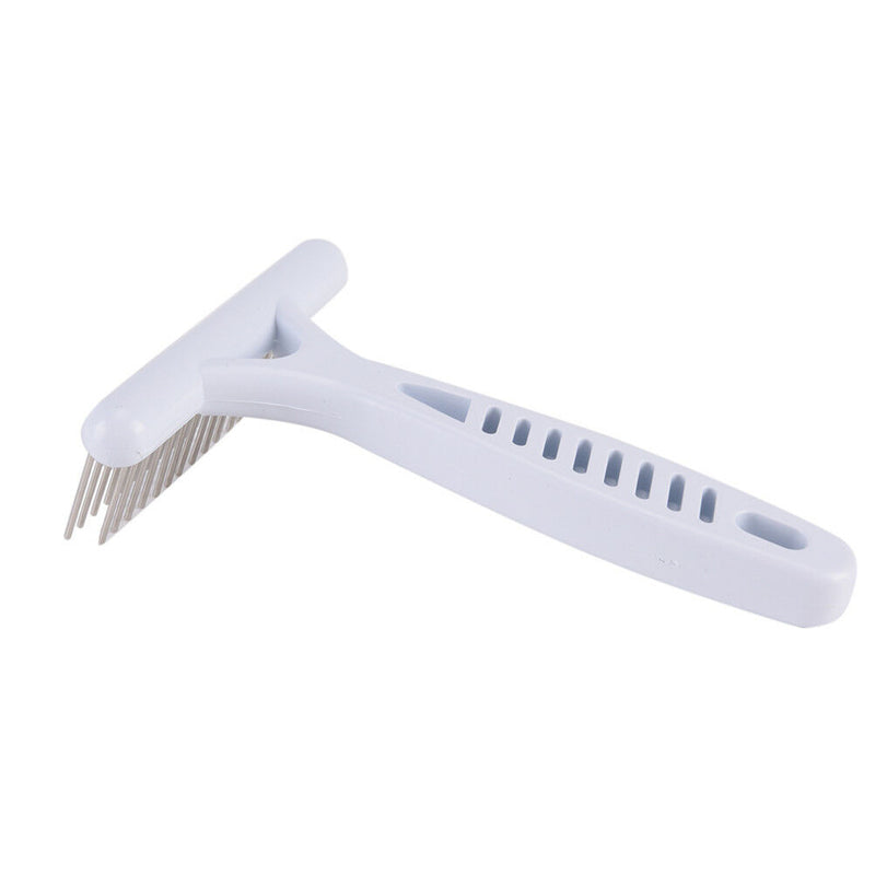 Pet Dog Cat Long Thick Hair Shedding Remove Grooming Tool Rake Comb Brush ES