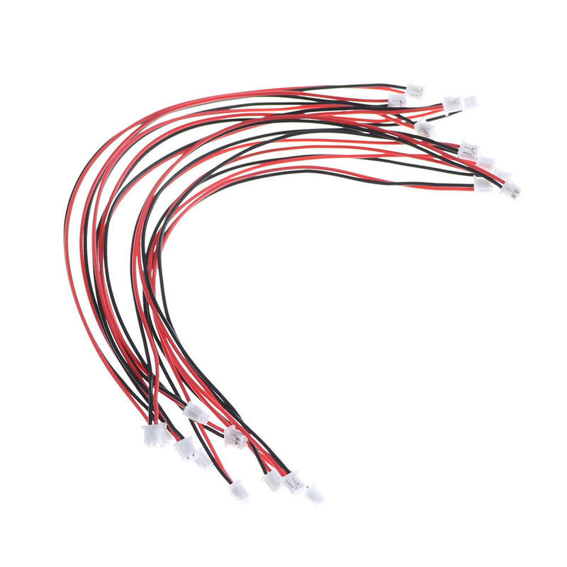 10 Pcs Micro JST 2.0 PH 2-Pin Connector plug with Wires Cables 150MM LFBLCAP TO