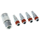 5pcs Universal Quick Release Coupler Set 1/4" Air Hose Connector Fitting NPT