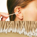 25pack(825pcs) Disposable Cotton Swab Applicator Q-tip Swab Bamboo Handle Sturdy