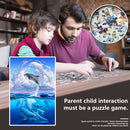 1000pcs DIY Soaring Dolphins Puzzle Educational Learning Assembling Toys