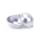 1set/2pcs aluminum bath bomb molds bath fizzy sphere round ball molds 4.5*2cm  >