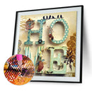 5D DIY Full Drill Diamond Painting Text Cross Stitch Embroidery Kit (JH408)