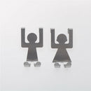 2Pcs Stainless Steel Lovers Shaped Hooks Pot Pan Hanger Clothes Storage Rack 3C