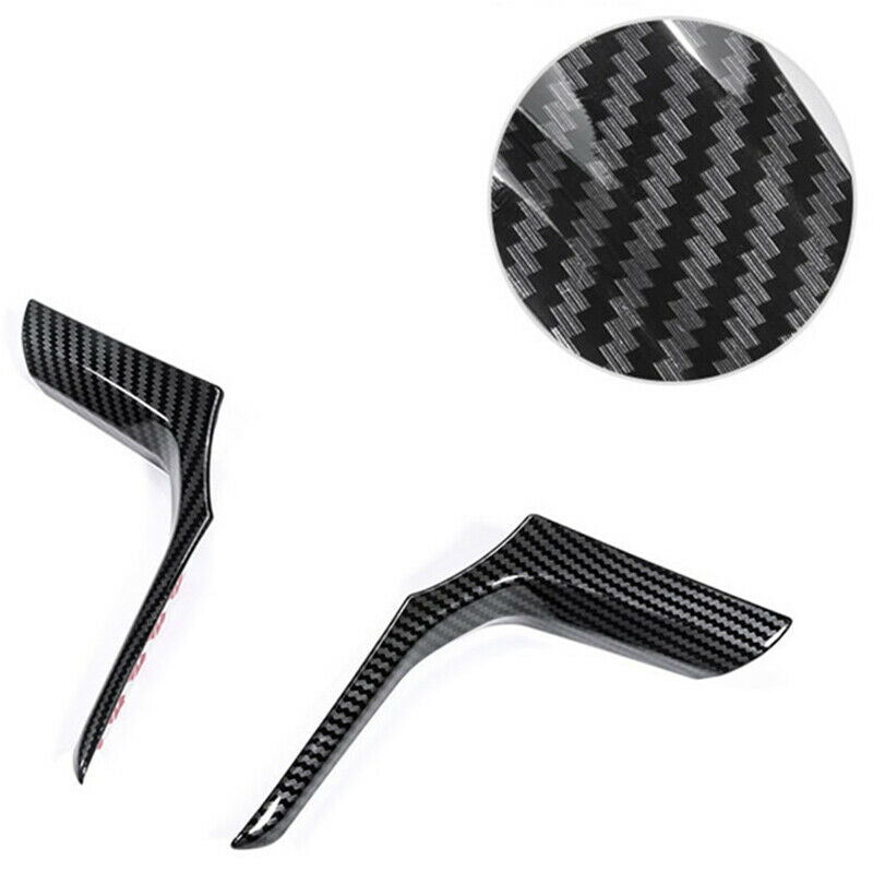 Car Steering Wheel Decoration Cover Trim Carbon Fiber Style Stickers for BM