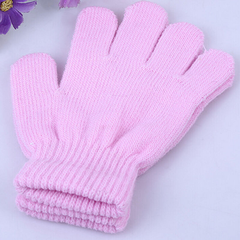 Best Children's Magic Gloves Baby Kids Gift Monochrome Knitted Gloves Random  Nw