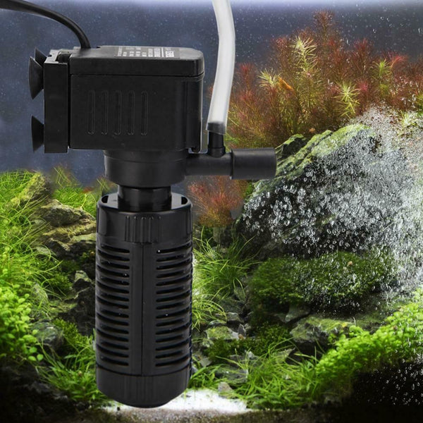 Fish Tank Filter Aquarium Water Filtration Air Oxygen Submersible Pump (2W) A#S