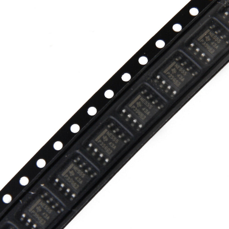 10pcs SMD NE555 555 Timer IC Module SOP8 Integrated Circuit Chip Black