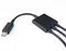 Chic 3in1 Micro USB HUB Male to Female and Double USB 2.0 Host OTG Adapter Cable
