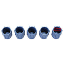 10x Blue+Red AC System Charging Port Covers 13mm&16mm High Low Side Accessories