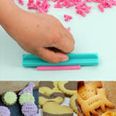 Alphabet Number, Letter Biscuit Fondant Cake/Cookie Stamp Impress Emboss