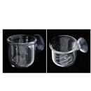 2x Fish Feeder Aquarium Clear Live Red