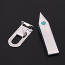 Mini Stainless Steel Forceps Outdoor Travel Survival Tool Key Ring Tweezers