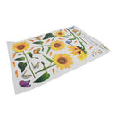 Sunshine Sunflower Butterfly Dancing in Summer Beautiful Removable Wall Sti Q3I2