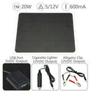 20W 12V Solar Panel Usb Solar Panel with Car Charger for Outdoor Camping