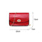 Crocodile Leather Messenger Bag Women Retro Purse Shoulder Handbag (Red)
