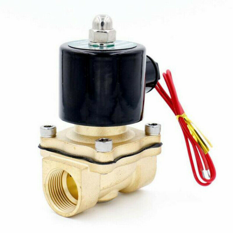 2W-200-20 Brass Electric Solenoid Valve Water Air N/C 220V AC 3/4"FEB Gw