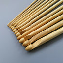 Natural Color Natural Bamboo Single Pointed Afghan Tunisian Crochet Hooks N