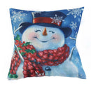Christmas Snowman Cotton Linen Throw Pillow Case Cushion Home Sofa Decor(1)