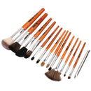 15pcs Makeup Brushes Powder Foundation Eyeshadow Blush Brush Set A