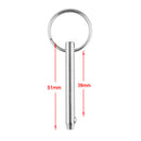 3Pcs 5*51mm Stainless S Spring Quick Release Pin for Boat Top Deck Hinge