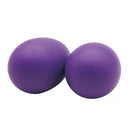 1 Pair Plastic Shaker Eggs Purple Kids Rhythm Rattle Toys