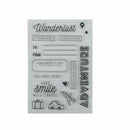 Romantic travel Wanderlust Clear Stamps Scrapbooking Album Card Decor Diary JR