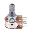 2 Pcs B50K 50K Ohm 6 Terminals Dual Linear Rotary Taper Potentiometers E3L7