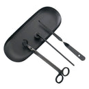 4pcs Metal Candle Accessory Set  Candle Snuffer With Storage Tray