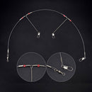 10x High Carbon Fishing Wire Line Rope Wire Safety Snaps Leader Trace With Snap
