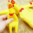 Squeeze Shrilling Screaming Rubber Chicken Pet Dog Bite Chew Gift Squeaker