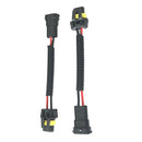 2pcs H11 Male to 9005 9006 Female Wiring Harness Headlight Adapter Socket