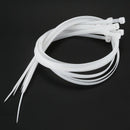 1X(10X Extra Long 76Cm Cable Ties White Zip Wraps
