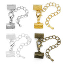 1 Boxed Piece Ribbon Clasps Clamps Fasteners End for Jewelry Making