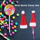 Christmas Decorations Mini Santa Claus Hats Non-woven Lovely Xmas Cute Soft Top