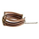 Bronze Jesus Love Pendant Girl Boy Braid Bracelet Unisex String Band Bangle