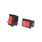 10X Red Rocker Switch 2 Pin KCD1-101 250V 6A Boatlike Switch 15*21MM JR