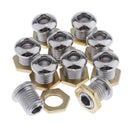 10 Pcs Solid Zinc Alloy Drum Air Vent with Gasket and Washer 1/2 inch