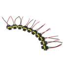 10x H11 H8 Female Wire Connector Light Lamp Bulb Plug Harness Socket