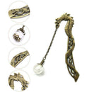 Luminous Traditional Dragon Pattern Bookmark Alloy Night Light Bookmark Del A2O0
