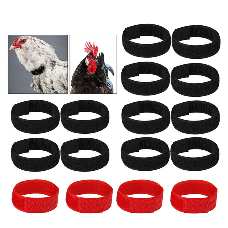 16x Chicken Collar Prevent Chicken from Screaming For Poultry Rooster Goose