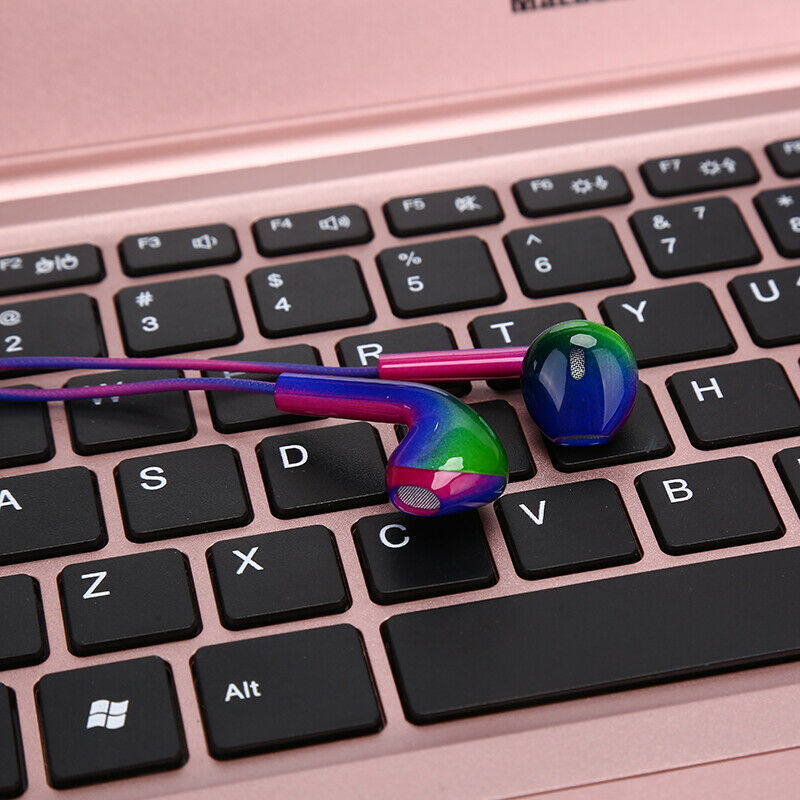 3.5mm Wired In-Earphone Fashion Gradient Music Earbuds Stereo Earphone  Heads&+