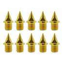 10x Carbon Steel Track Spikes Cross Country Outdoors Replacement Pins Golden
