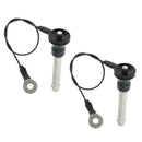 2xBall Head Lock Quick Release Pin Push Button 8mm, 40mm Durable